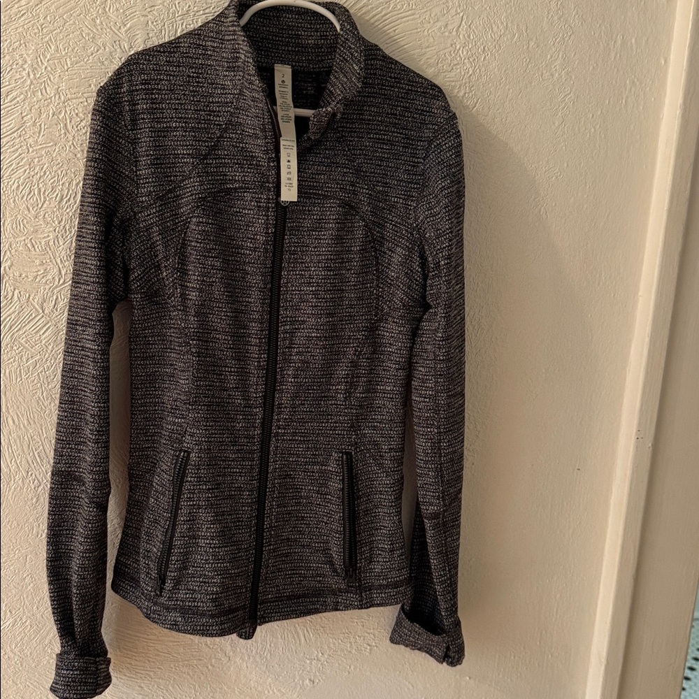 Lululemon Athletica Black and White Knit Jacket